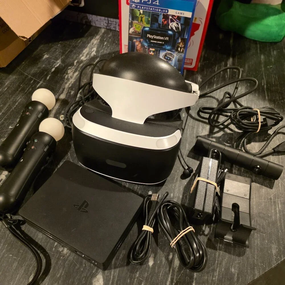 Playstation Virtual Reality Headset Game Bundle
